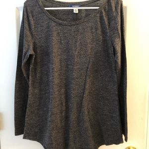 Dark grey long sleeve T